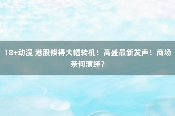 18+动漫 港股倏得大幅转机！高盛最新发声！商场奈何演绎？